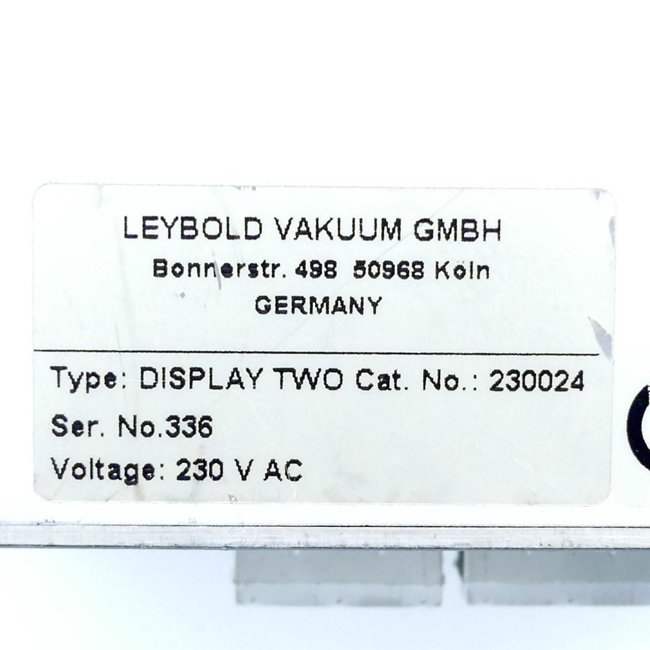 Produktfoto 2 von LEYBOLD Display Two