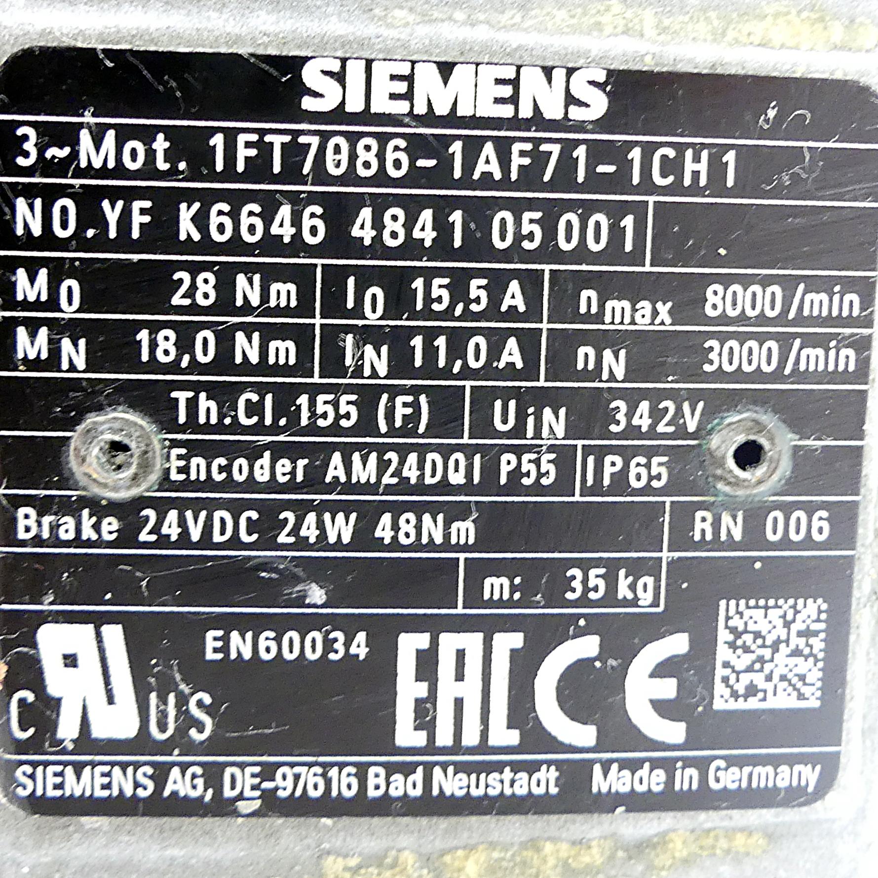 Produktfoto 2 von SIEMENS Servomotor