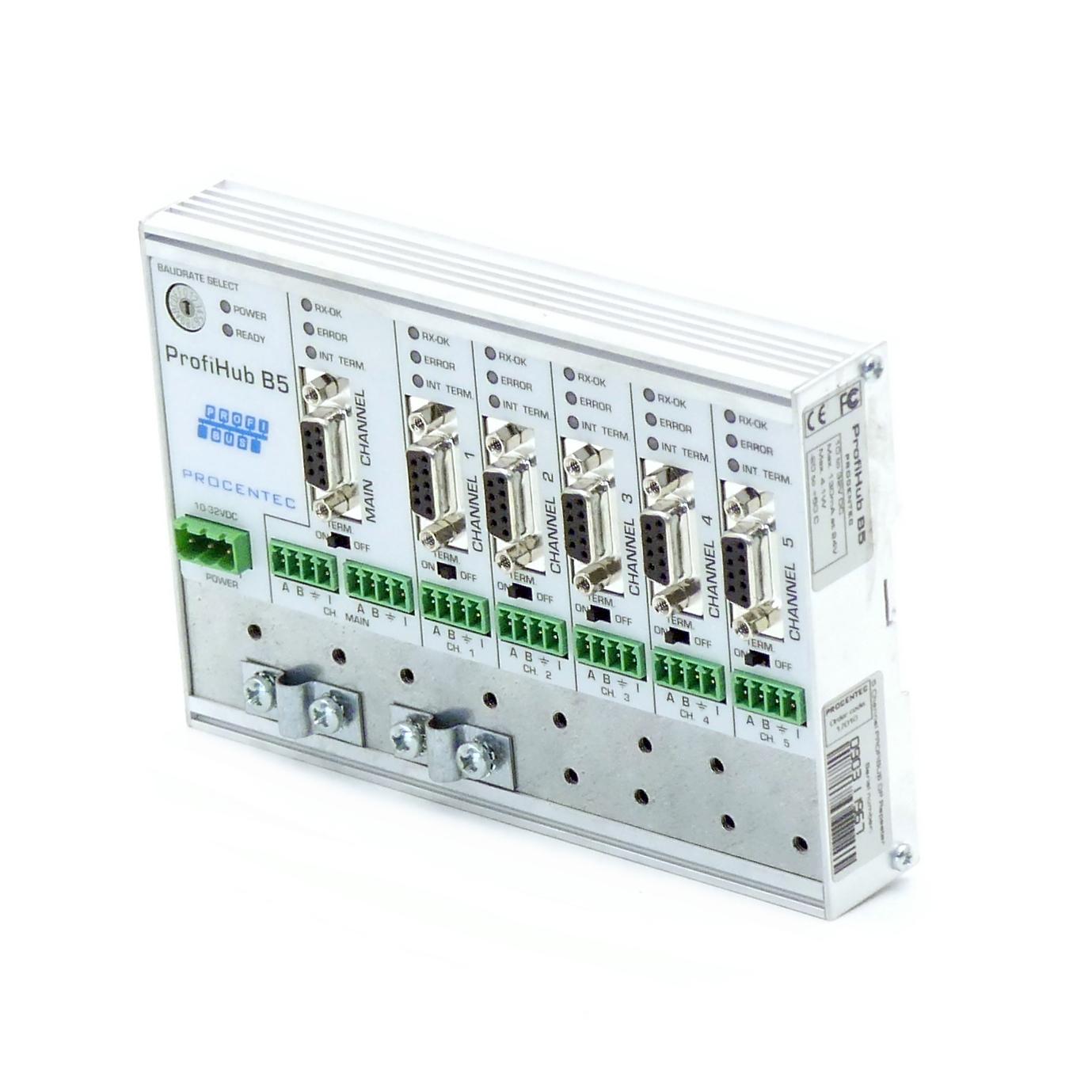 Produktfoto 1 von PROCENTEC Profibus DP Repeater ProfiHub B5