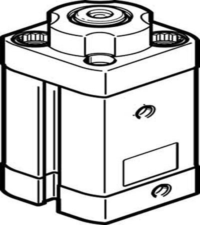 Festo Serie DFSP Klemmzylinder, Kolben-Ø 16mm / Hub 10mm, bis 10 bar