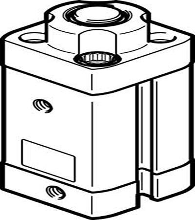 Produktfoto 1 von Festo Serie DFSP Klemmzylinder, Kolben-Ø 16mm / Hub 10mm, bis 10 bar