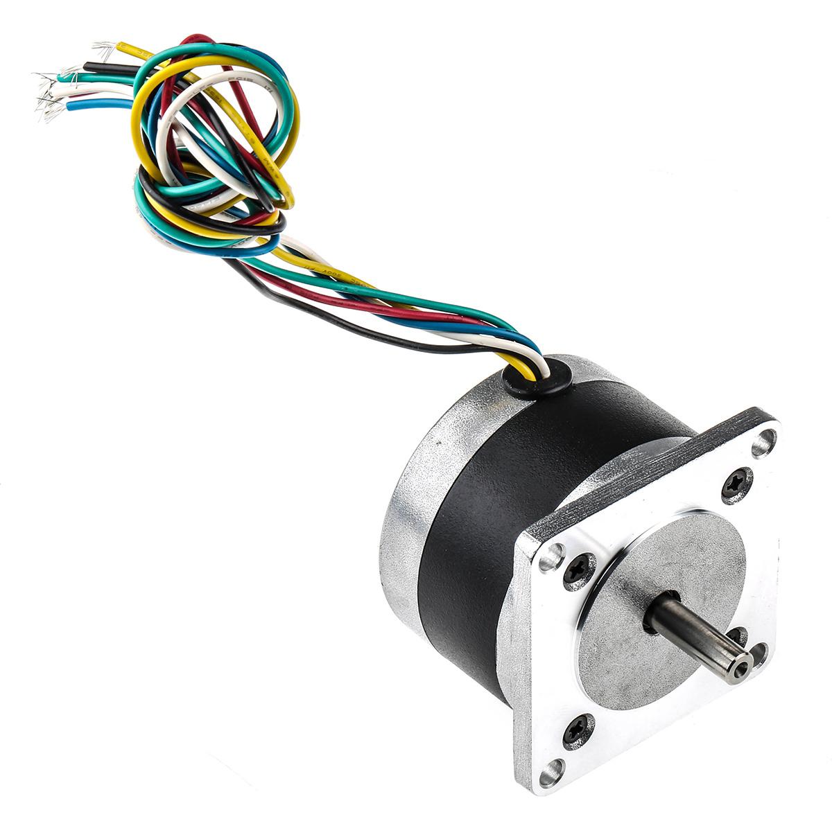 RS PRO Hybrid 1.8° Schrittmotor 12 V / 400 mA 6-adrig, 56.4 x 56.4mm Wellen-Ø 6.35mm