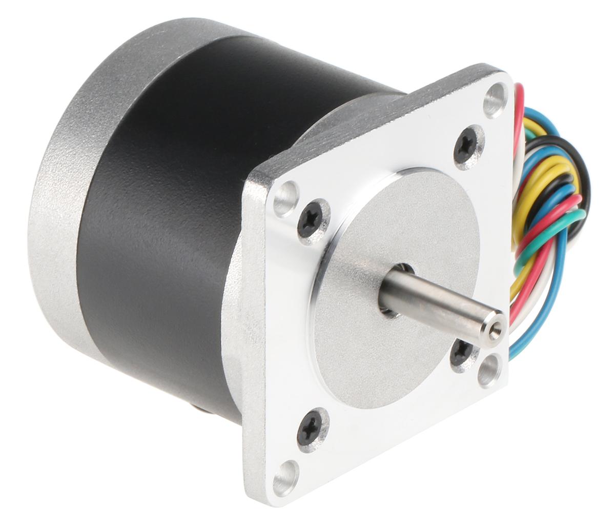 RS PRO Hybrid 1.8° Schrittmotor 6 V / 850 mA 6-adrig, 56.4 x 56.4mm Wellen-Ø 6.35mm