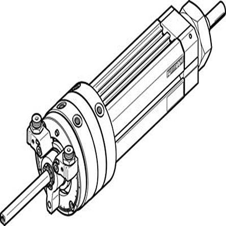 Produktfoto 1 von Festo Pneumatischer Drehantrieb, Drehwinkel 270°, Bohrung Ø 16mm, 8 bar