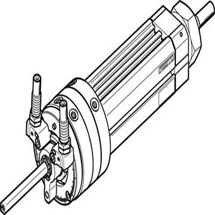 Festo Pneumatischer Drehantrieb, Drehwinkel 246°, Bohrung Ø 16mm, 8 bar