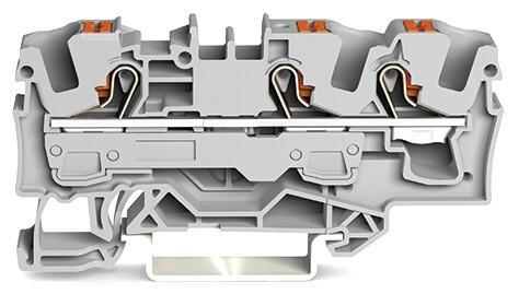 Produktfoto 1 von Wago TOPJOB S, 2206 Reihenklemme Einfach Grau, 6mm², 800 V / 41A, Steckanschluss