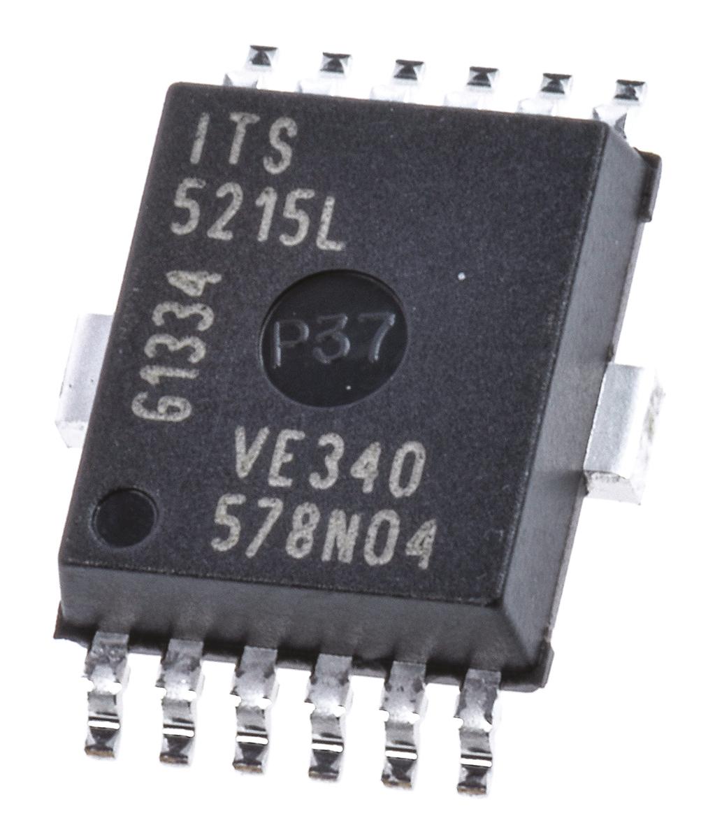 Produktfoto 1 von Infineon Power Switch IC Schalter Hochspannungsseite Hochspannungsseite 180mΩ 16 V max. 2 Ausg.