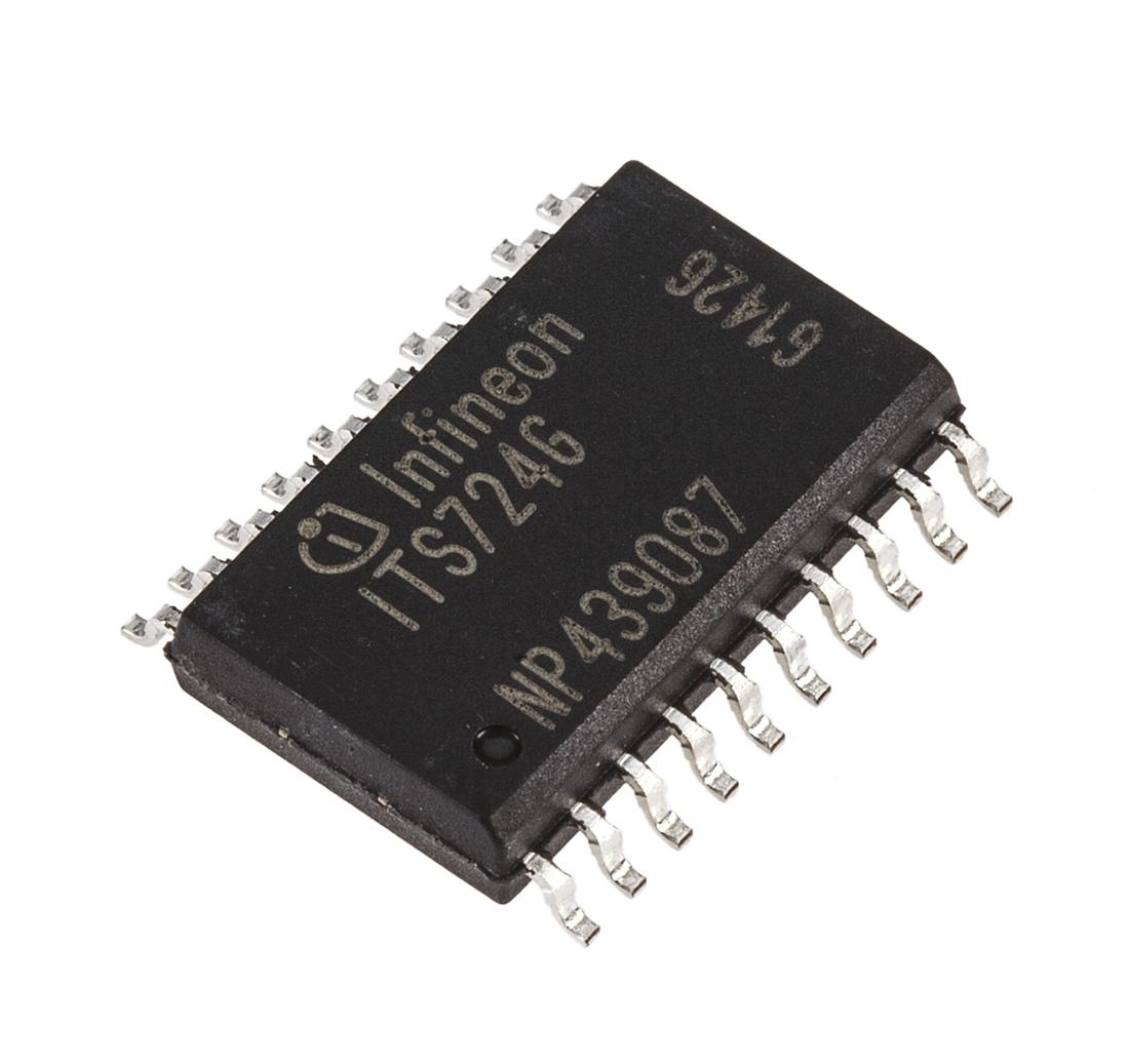 Produktfoto 1 von Infineon Power Switch IC Schalter Hochspannungsseite Hochspannungsseite 90mΩ 40 V max. 4 Ausg.