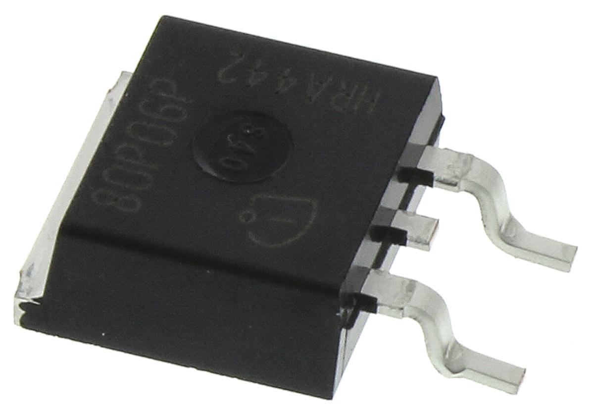 Produktfoto 1 von Infineon SIPMOS SPB80P06PGATMA1 P-Kanal, SMD MOSFET 60 V / 80 A 340 W, 3-Pin D2PAK (TO-263)