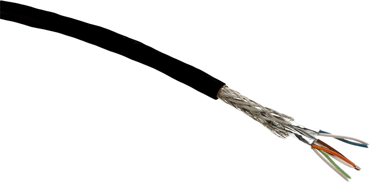 Produktfoto 1 von HARTING Ethernetkabel Cat.6a, 20m, Schwarz Verlegekabel STP, Aussen ø 6.9mm, PVC