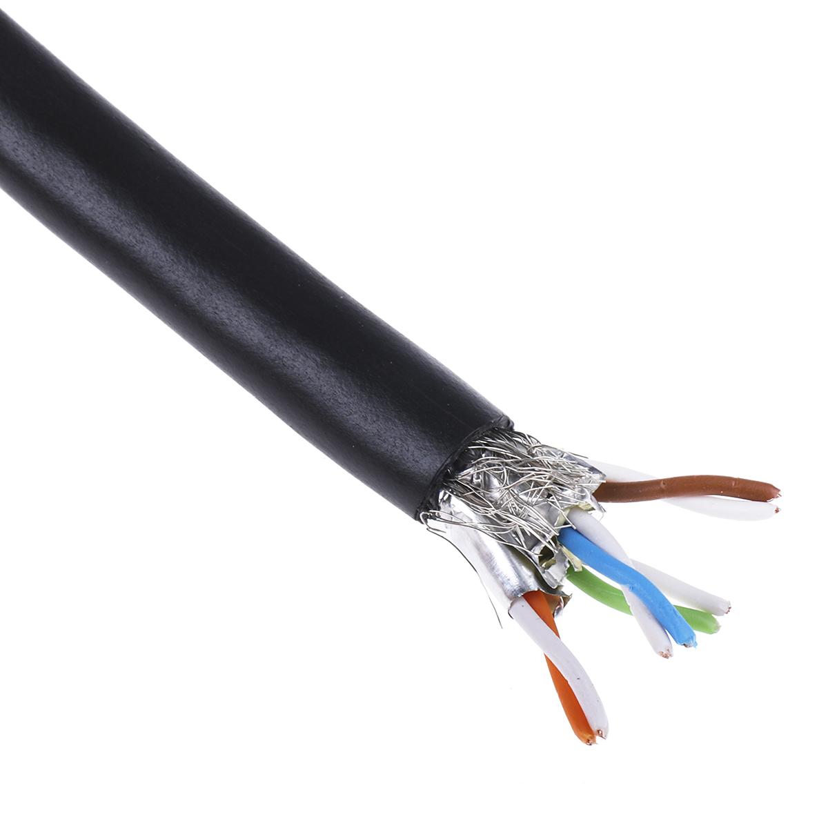 Produktfoto 1 von HARTING Ethernetkabel Cat.6a, 50m, Schwarz Verlegekabel STP, Aussen ø 6.9mm, PVC