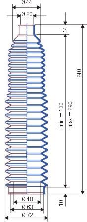 Faltenbalg F-3058-NBR