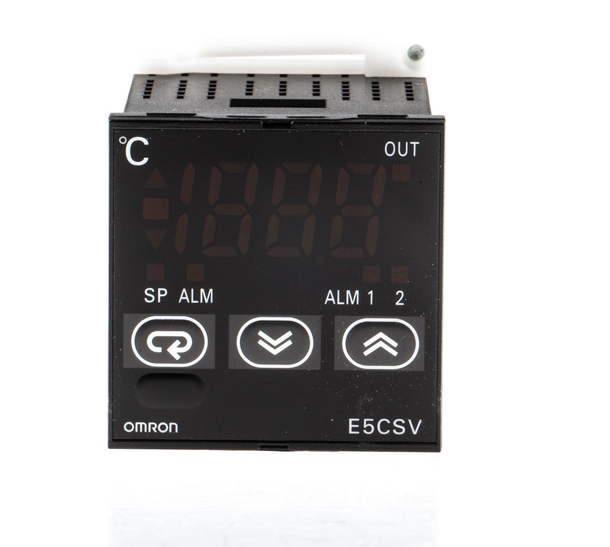 Produktfoto 1 von Omron E5CSV PID Temperaturregler, 2 x Relais Ausgang/ Platin-Widerstandsthermometer, Thermoelement Eingang, 100