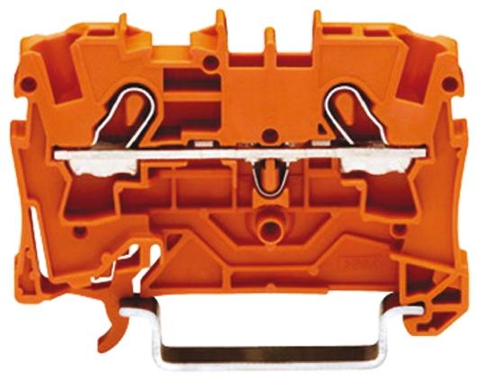 Wago TOPJOB S, 2004 Reihenklemme Einfach Orange, 4mm², 550 V / 32A, Steckanschluss