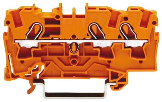 Wago TOPJOB S, 2004 Reihenklemmenblock Einfach Orange, 4mm², 550 V / 32A, Steckanschluss