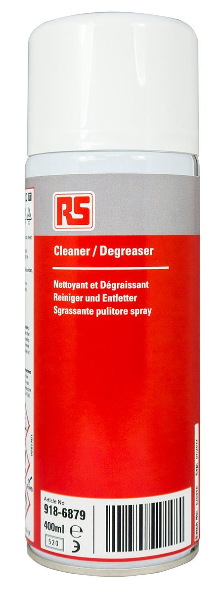 Produktfoto 1 von RS PRO Universal-Reinigungsspray, Lösungsmittel basierend, 400 ml Spray