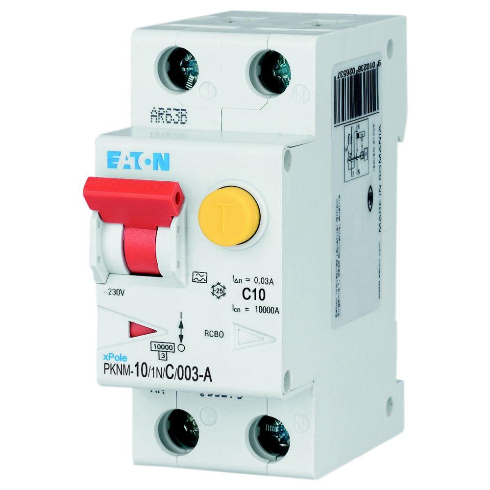 Produktfoto 1 von Eaton Eaton Moeller RCD/FI, 2-polig, 10A, 30mA Typ C PKNM CE 230V