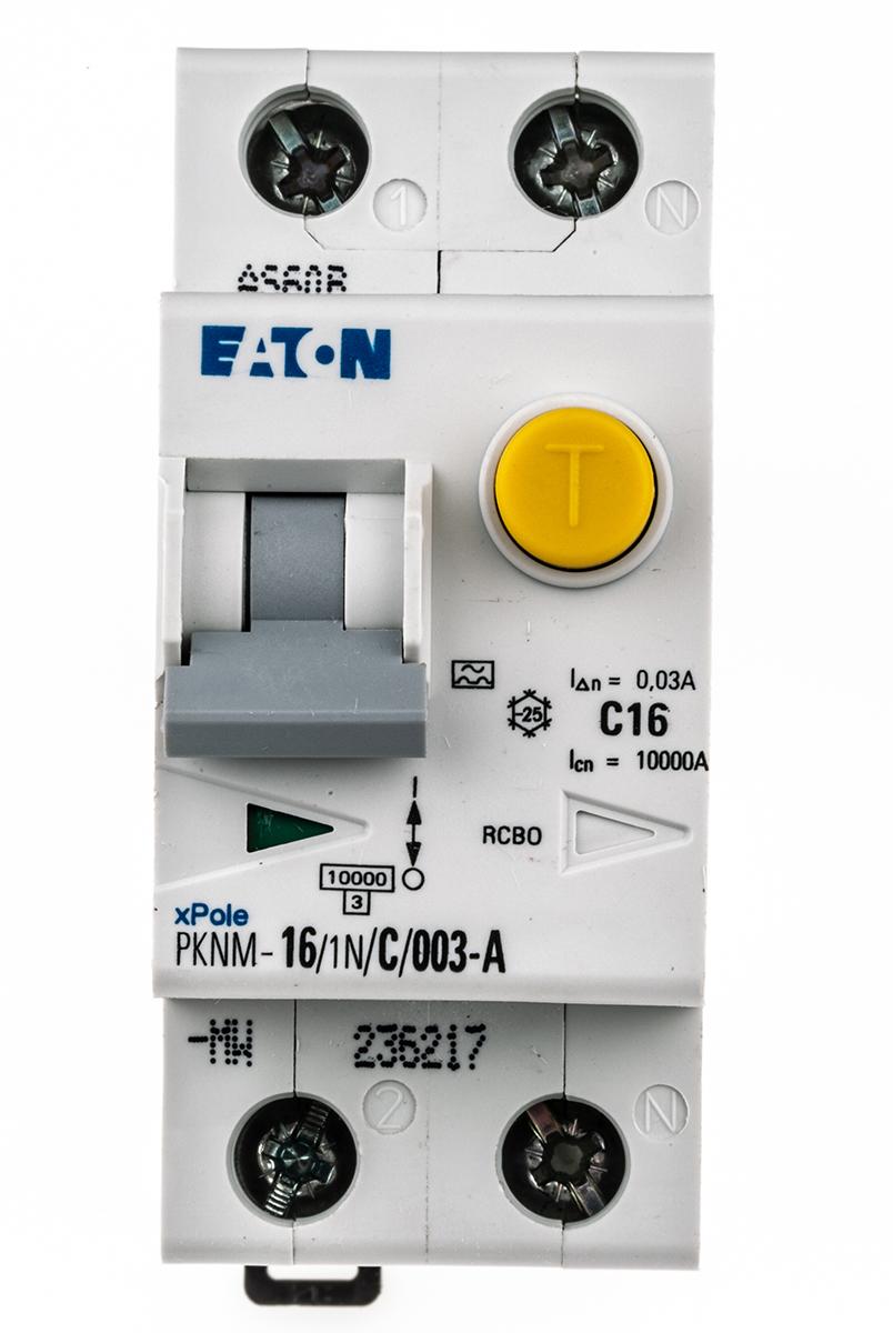 Produktfoto 1 von Eaton Eaton Moeller RCD/FI, 2-polig, 16A, 30mA Typ C PKNM