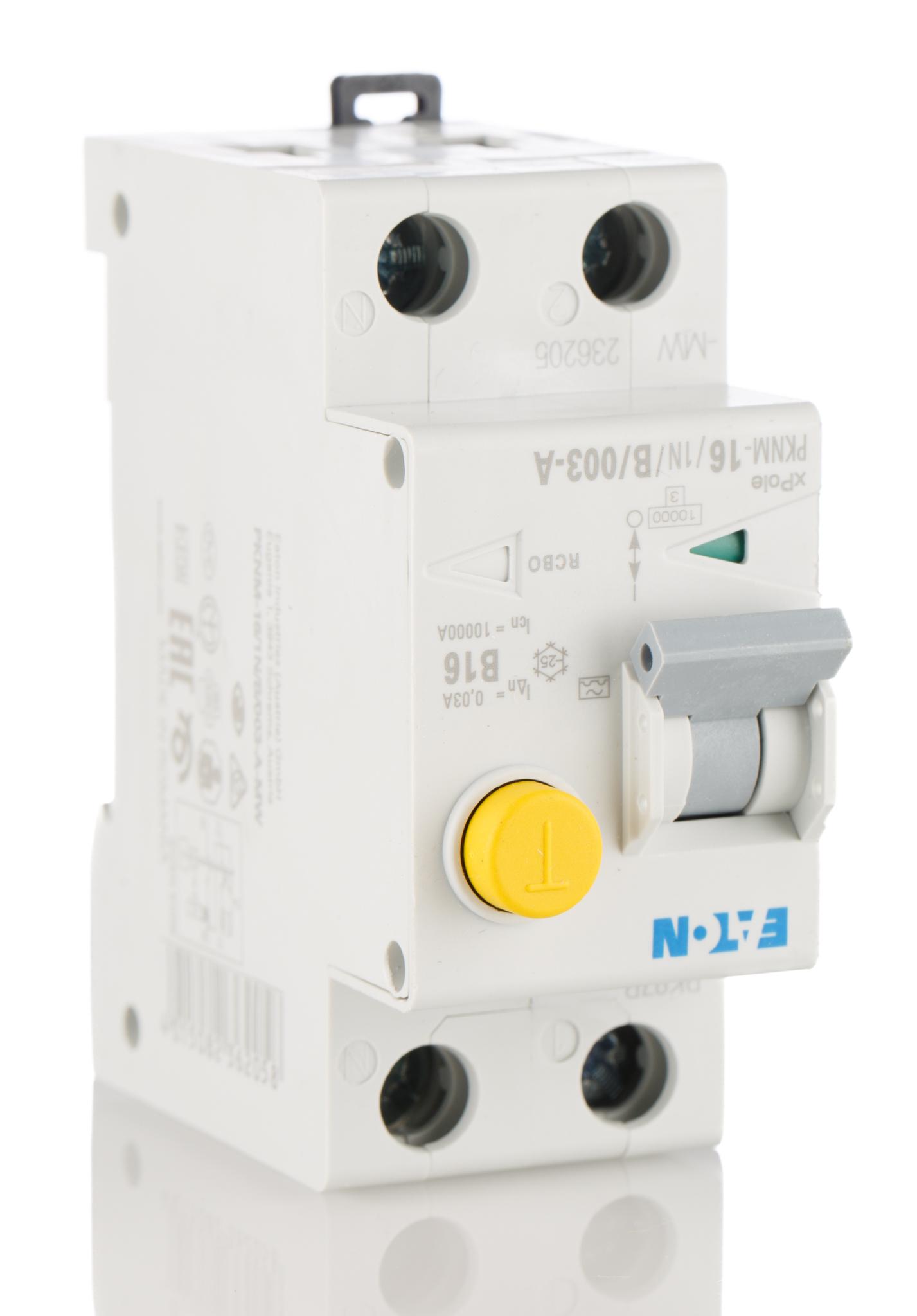 Produktfoto 1 von Eaton Eaton Moeller RCD/FI, 2-polig, 16A, 30mA Typ B PKNM CE 230V