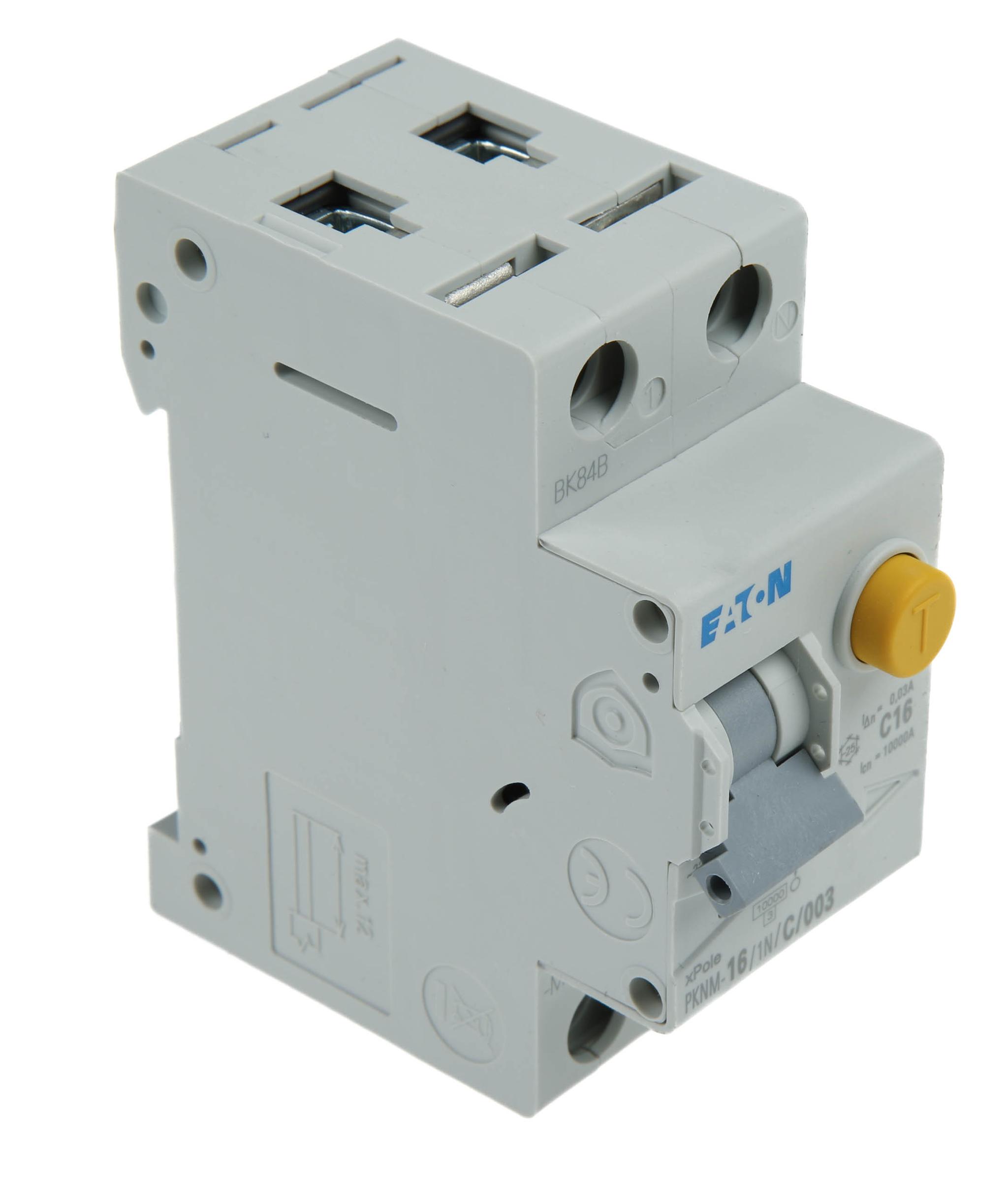 Produktfoto 1 von Eaton Eaton Moeller RCD/FI, 2-polig, 16A, 30mA Typ C PKNM EN 61439