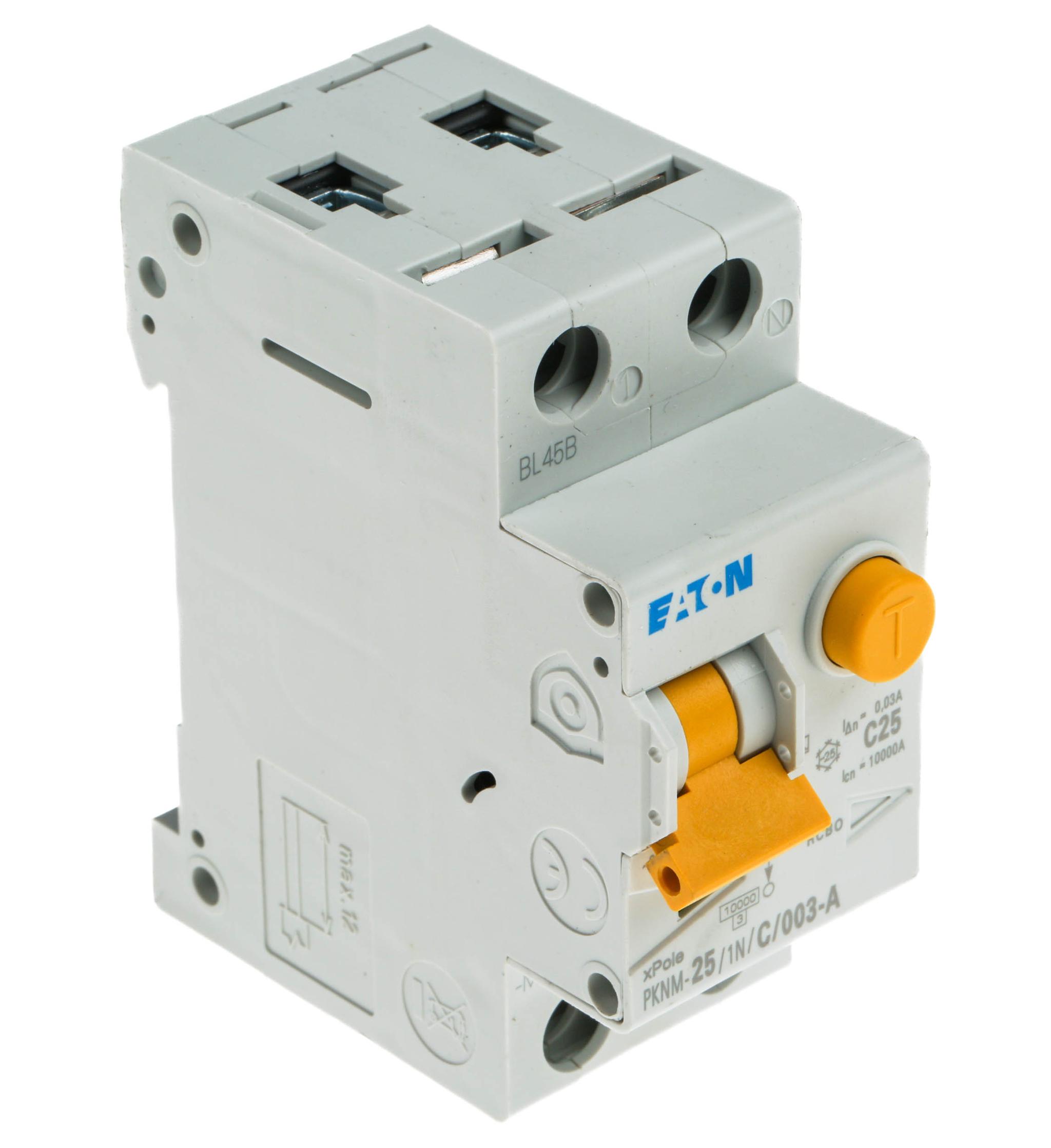 Produktfoto 1 von Eaton Eaton Moeller RCD/FI, 2-polig, 25A, 30mA Typ C PKNM CE 230V