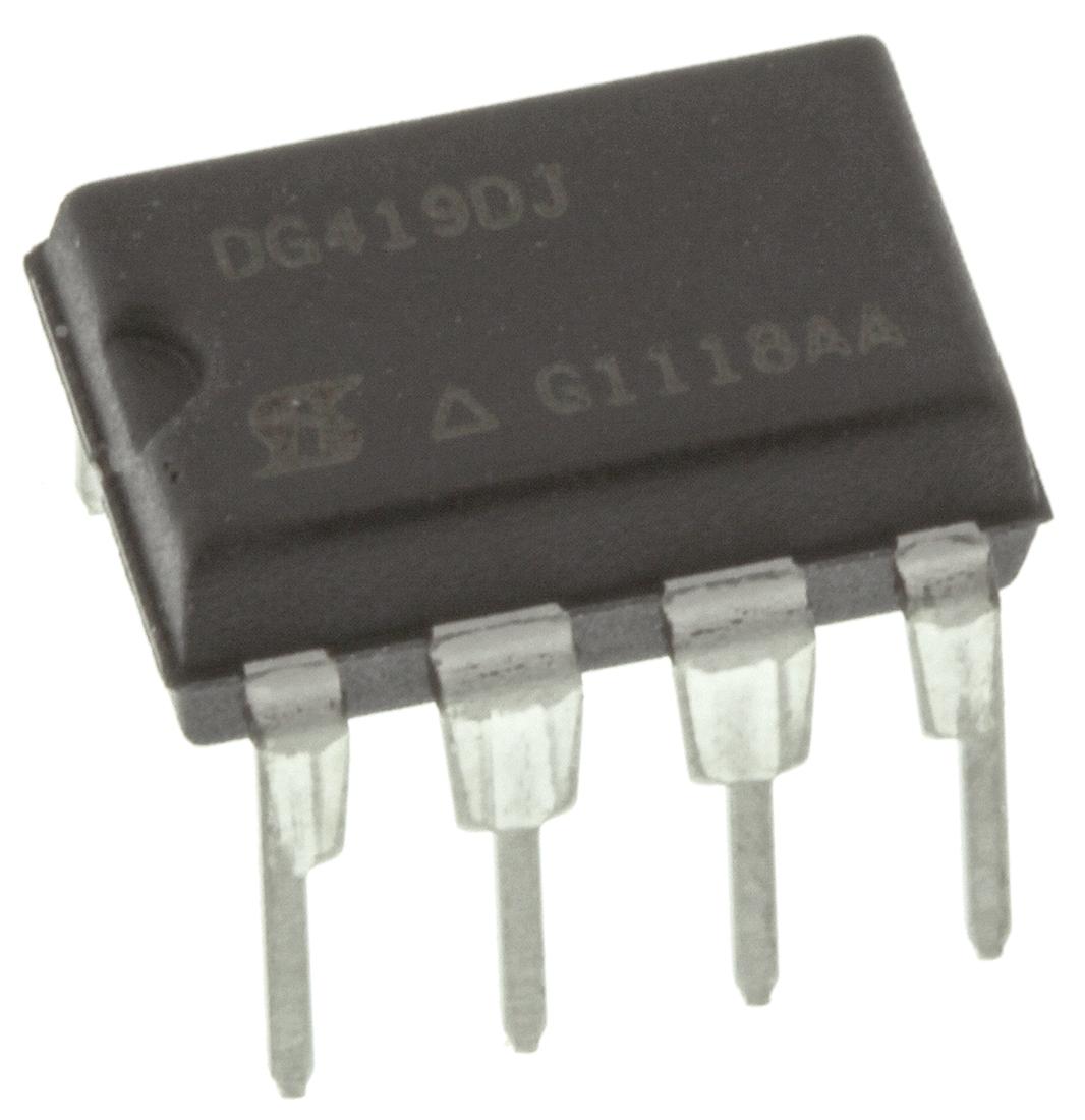 Produktfoto 1 von Vishay Analoger Schalter, 8-Pin, PDIP, 15 V, 18 V, 24 V, 28 V- einzeln, ±12V- bipolar