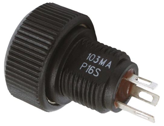 Vishay P16S, Tafelmontage  Dreh Potentiometer 100Ω ±20% / 1W , Schaft-Ø 16 mm