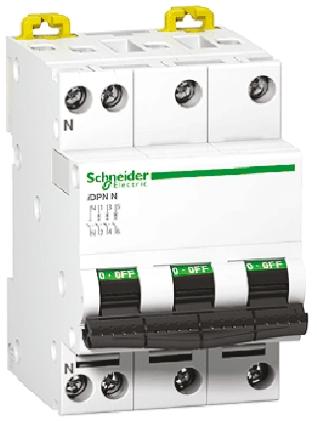 Produktfoto 1 von Schneider Electric iDPN MCB Leitungsschutzschalter Typ C 40A 230V, Abschaltvermögen 10 kA Acti 9 DIN-Schienen-Montage