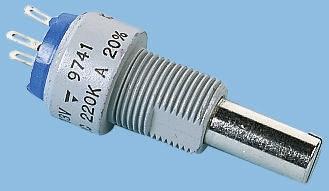 Vishay P13, Tafelmontage  Dreh Potentiometer 4.7kΩ ±20% / 1.5W , Schaft-Ø 6 mm