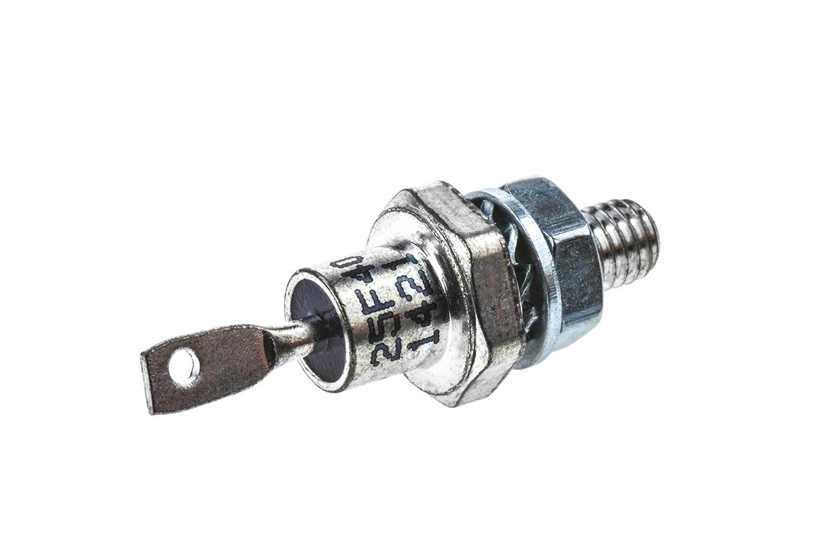 Produktfoto 1 von Vishay Schraub Diode Kathoden-Bolzen, 400V / 25A, 2-Pin DO-4