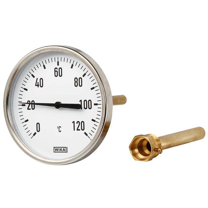 Produktfoto 1 von WIKA Zeigerthermometer Rundes Ziffernblatt, -10 → 50 °C, Skalen-Ø 63mm