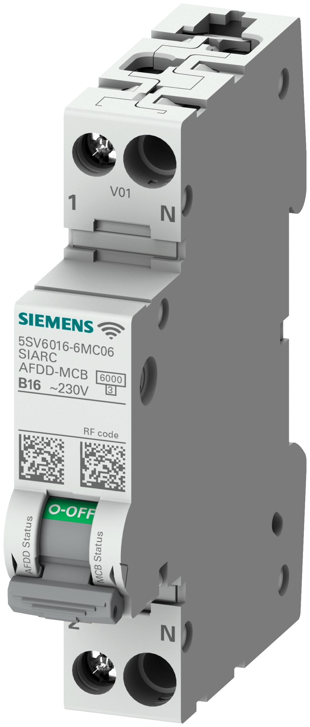 Siemens AFDD Brandschutzschalter Typ B, Pol 1P+N 32A 230V SENTRON DIN-Schienen-Montage