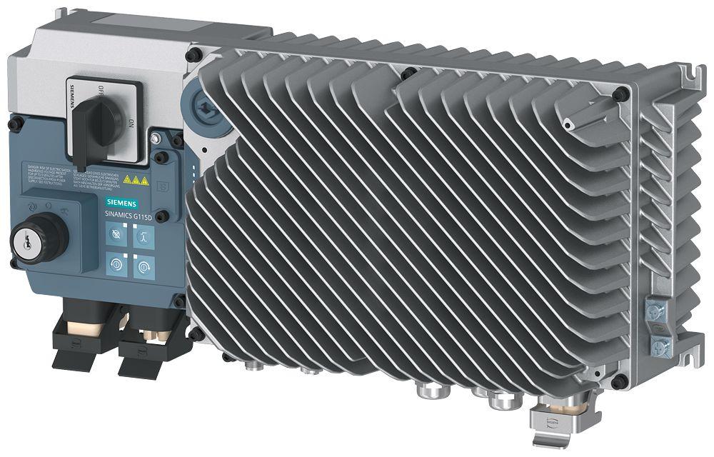 Siemens SINAMICS G115D, 3-Phasen Frequenzumrichter 4 kW, 380 → 480 V / 8,95 A 550Hz