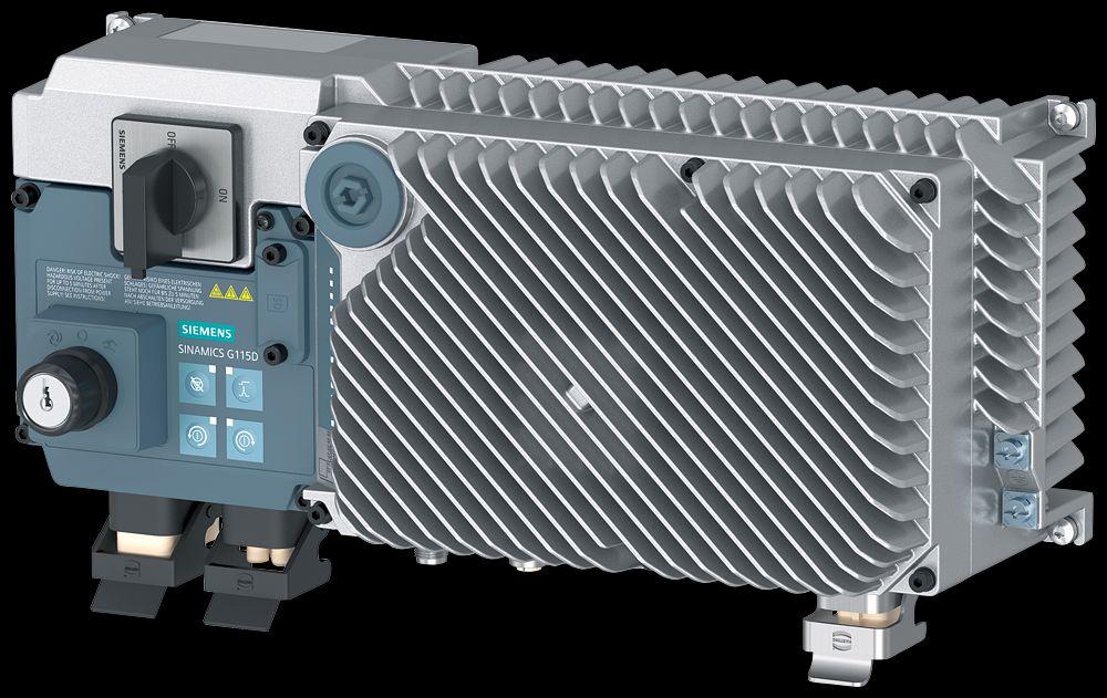 Siemens SINAMICS G115D, 3-Phasen Frequenzumrichter 1,1 kW, 380 → 480 V / 2,69 A 0 → 550Hz