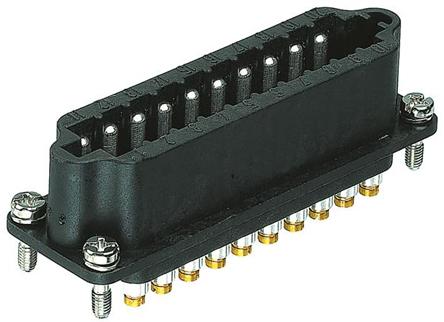 Produktfoto 1 von HARTING STAF Industrie-Steckverbinder Kontakteinsatz, 20-polig 10A Stecker