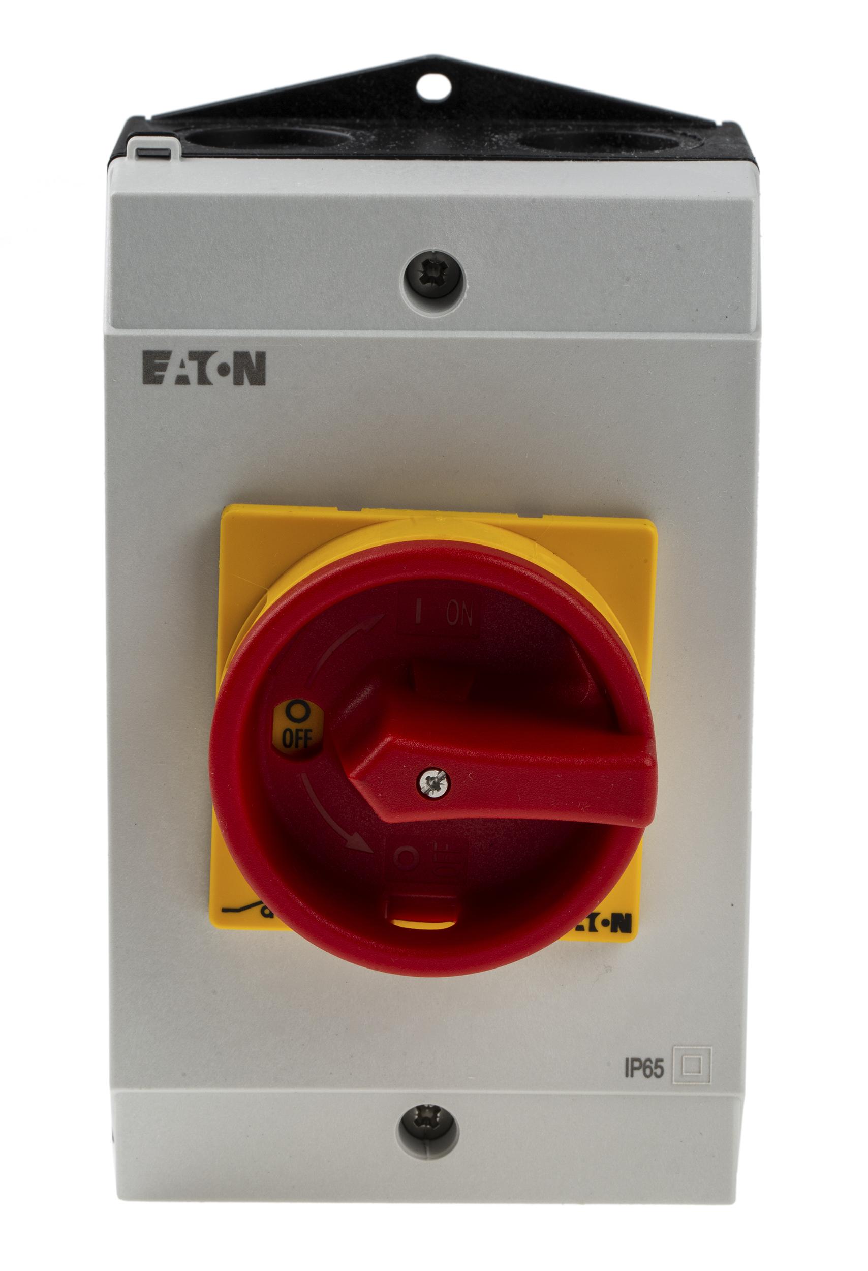 Produktfoto 1 von Eaton Eaton Moeller Trennschalter 2P-polig 32A SMD Rot IP 65 13kW 440V ac 1-phasig Schließer