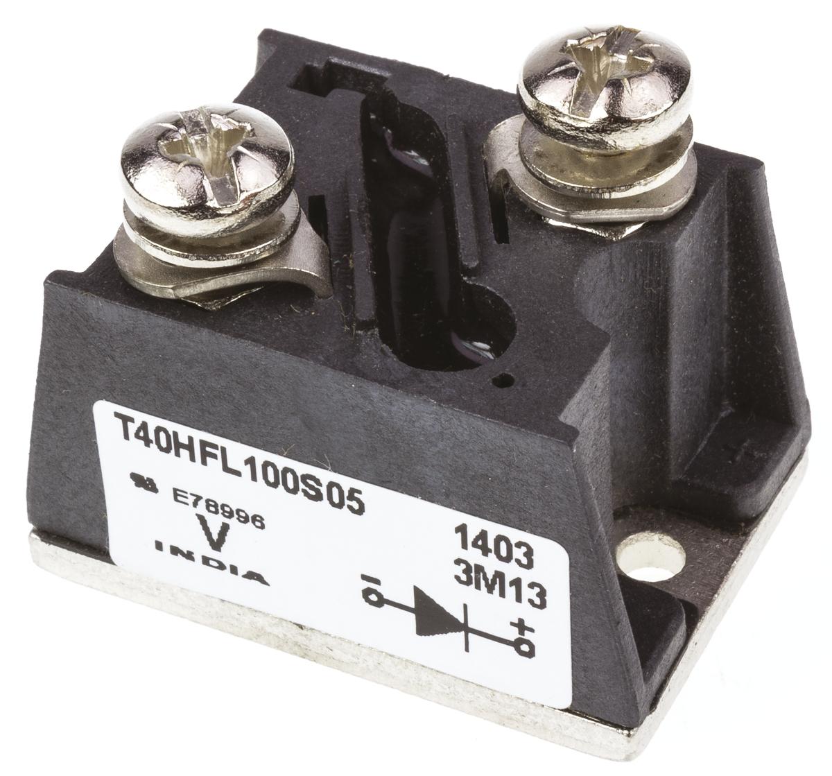 Vishay Tafelmontage Diode, 1000V / 40A, 2-Pin T-Modul