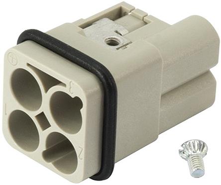 HARTING Han-Modular Industrie-Steckverbinder Kontakteinsatz, 3/0-polig 40A Stecker, Crimp