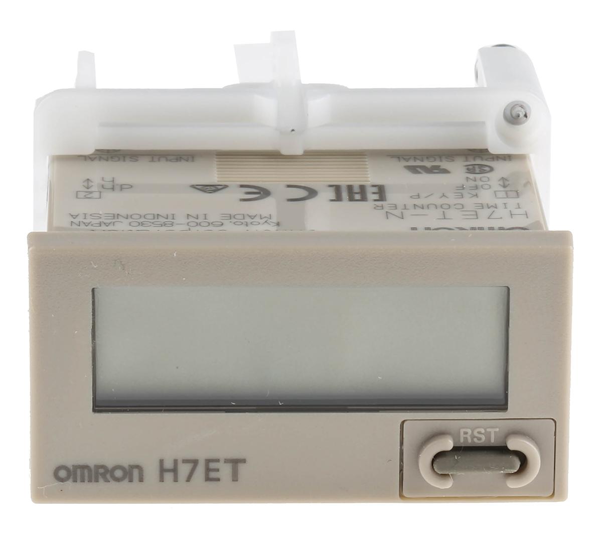 Omron H7E Zähler LCD 7-stellig, 4,5 → 30 V dc, 0 → 3999 Tage 23,9 Std., 0 → 999999,9