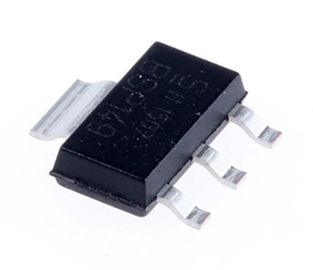 Produktfoto 1 von Infineon SIPMOS BSP149H6327XTSA1 N-Kanal, SMD MOSFET 200 V / 660 mA 1,8 W, 3-Pin SOT-223