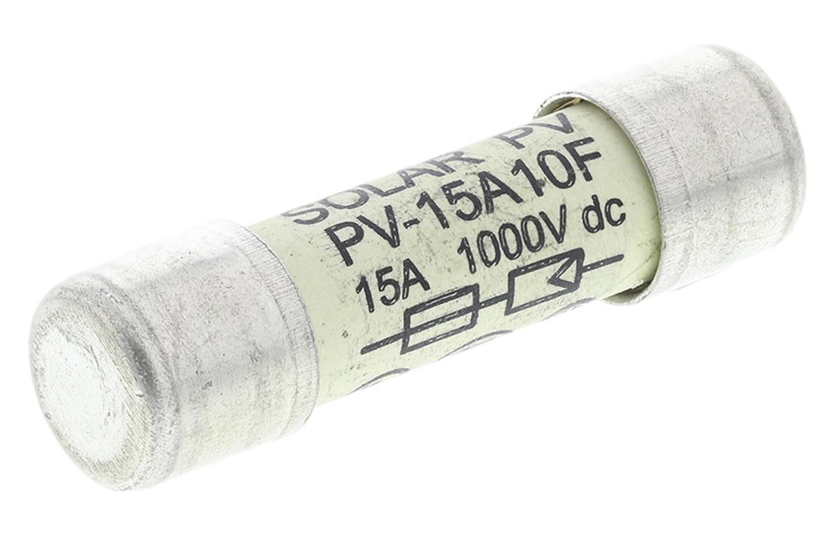 Produktfoto 1 von Eaton Eaton Bussmann Feinsicherung / 15A 10 x 38mm 1kV dc Keramik gPV