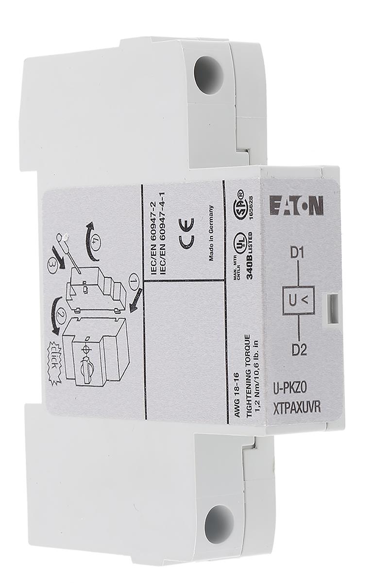 Produktfoto 1 von Eaton Unterspannungsauslöser, zum Einsatz mit Serie PKE, Serie PKM0, Serie PKZM0, Serie PKZM01, Serie PKZM0-T, Serie