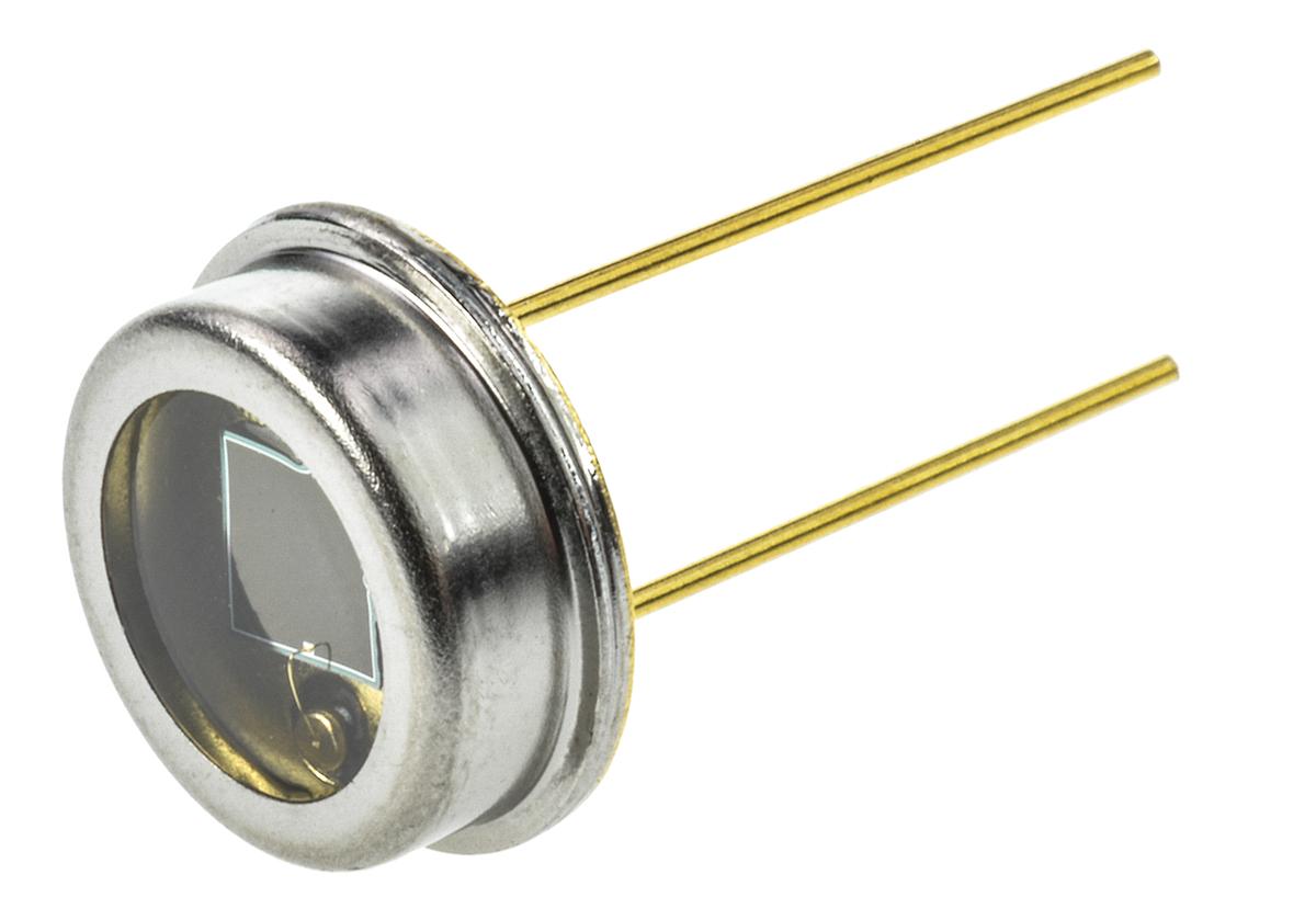 Produktfoto 1 von Vishay Fotodiode IR, Sichtbares Licht 920nm Si, THT TO5-Gehäuse 2-Pin