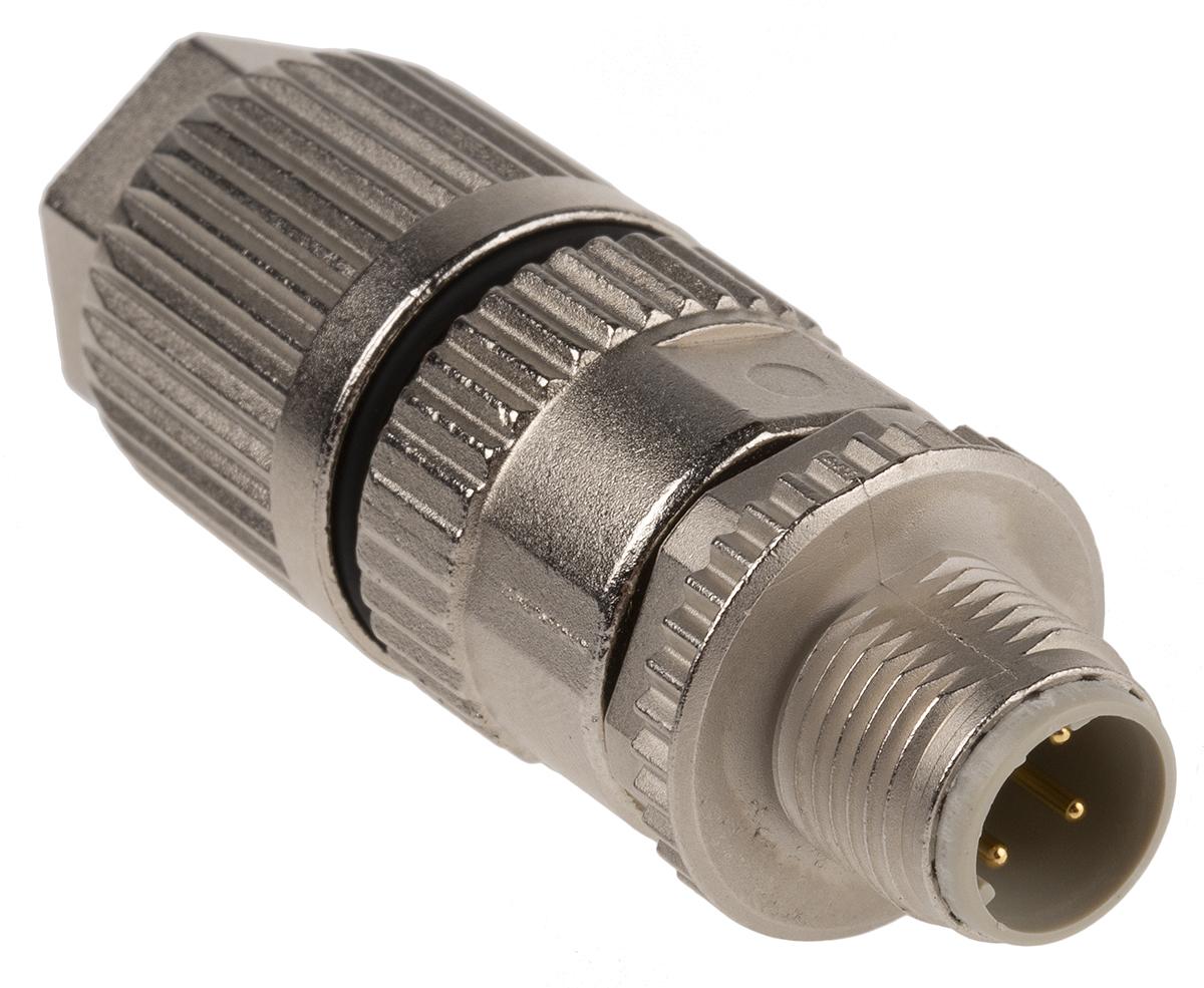 HARTING Harax M12 M12 Rundsteckverbinder Stecker 4-polig / 4.0A Kabelmontage IP65, IP67