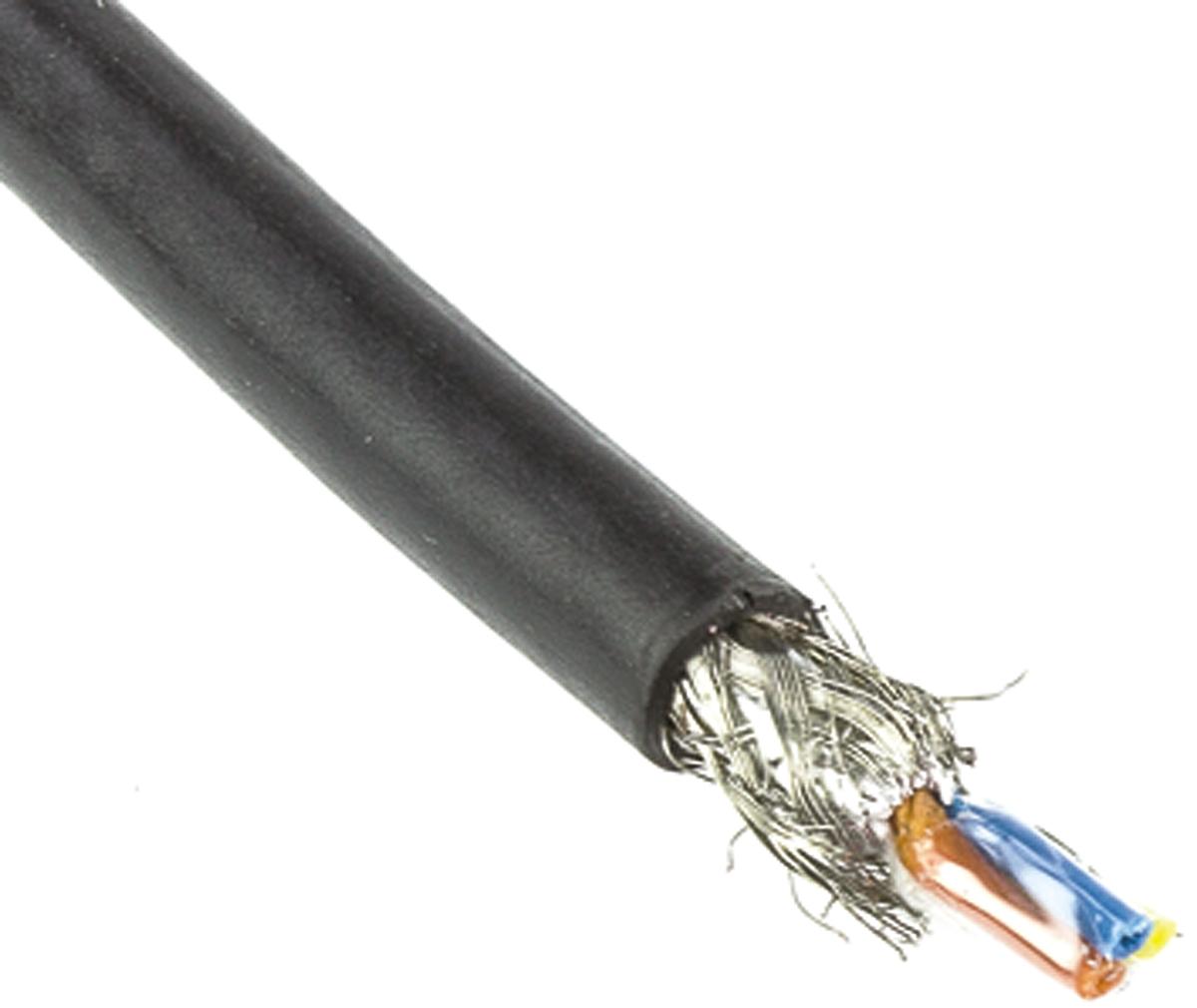 Produktfoto 1 von HARTING Ethernetkabel Cat.5, 20m, Schwarz Verlegekabel SF/UTP, Aussen ø 6.5mm, PVC