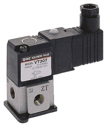 Produktfoto 1 von SMC VT307, G1/8 Pneumatik-Magnetventil 24V dc, Magnet/Magnet-betätigt