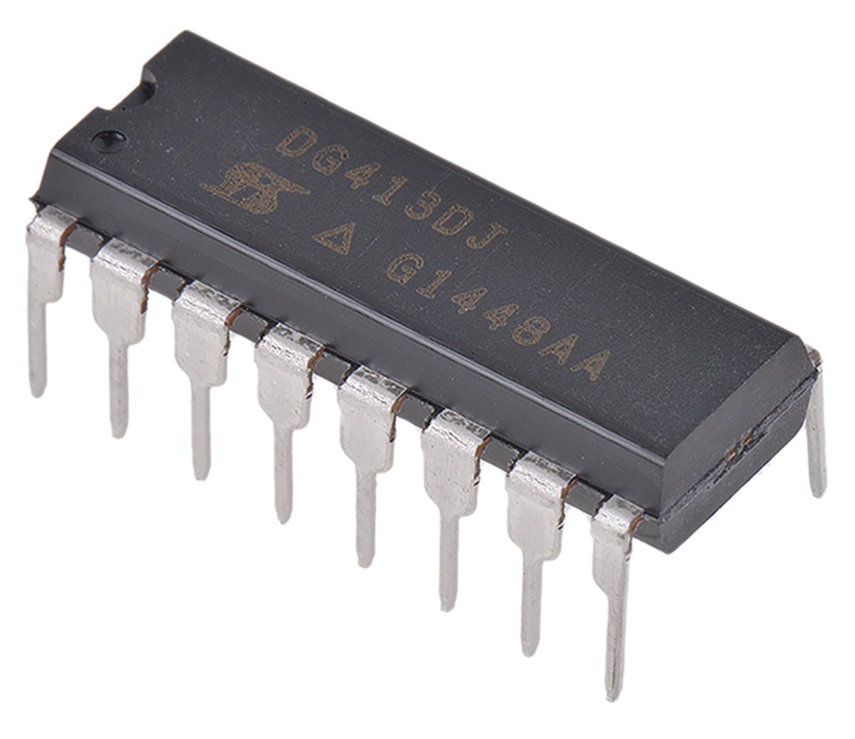 Produktfoto 1 von Vishay Analoger Schalter, 16-Pin, PDIP, 15 V, 18 V, 24 V, 28 V- einzeln, ±12V- bipolar