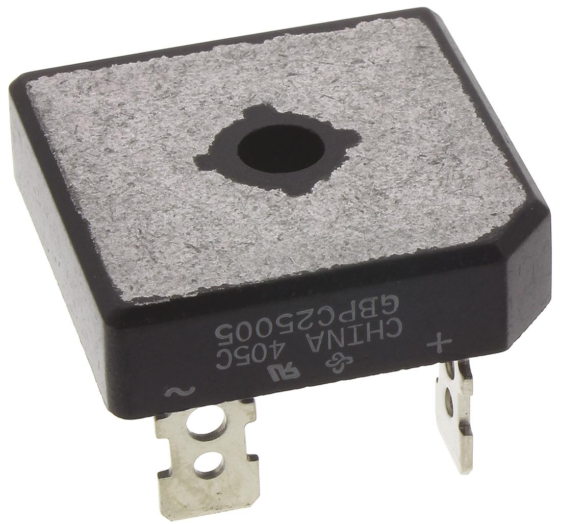 Vishay Brückengleichrichter, 1-phasig 25A 50V Schraubmontage 1.1V GBPC 4-Pin 5μA