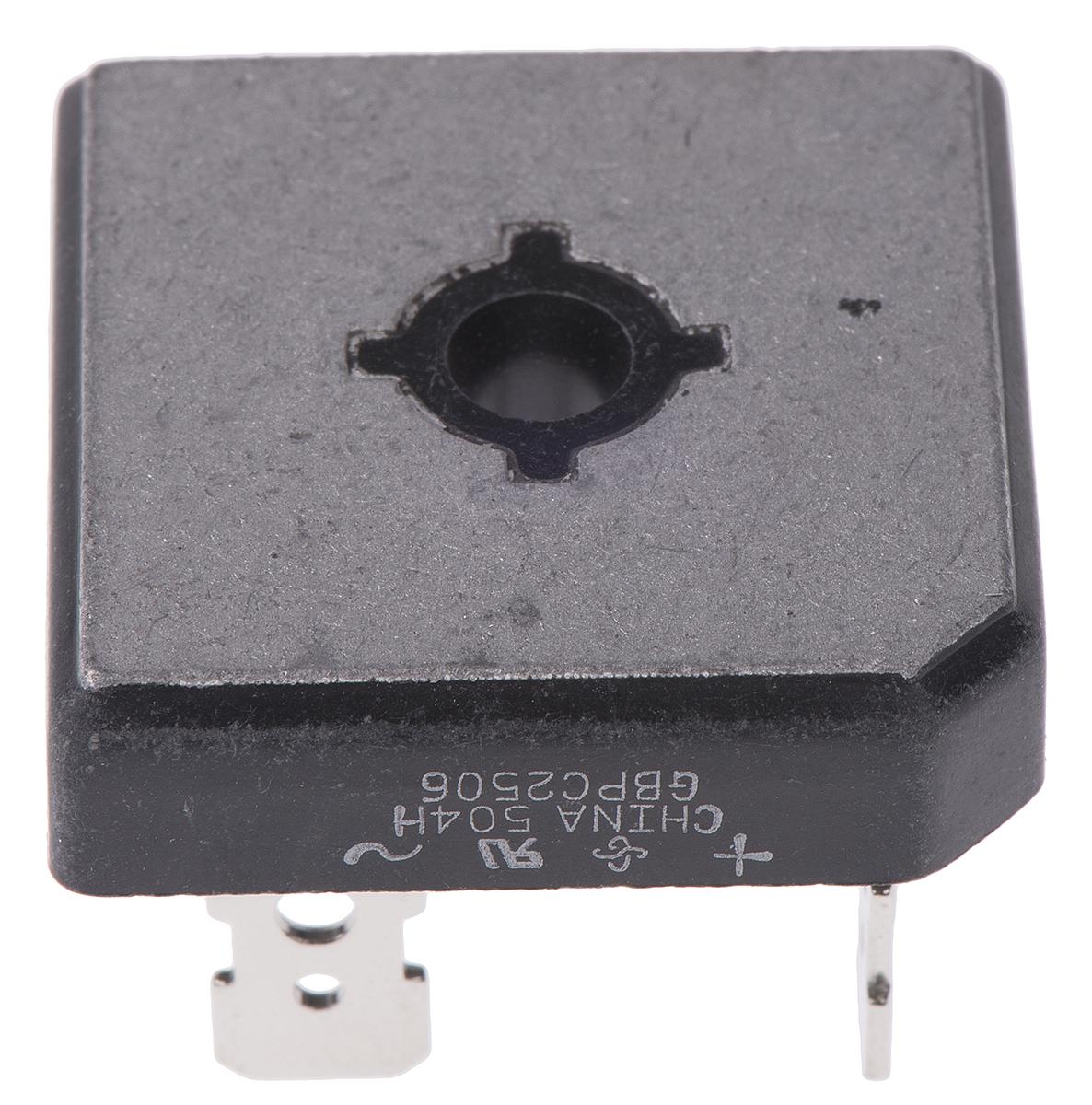 Vishay Brückengleichrichter, 1-phasig 25A 600V Schraubmontage 1.1V GBPC 4-Pin 5μA