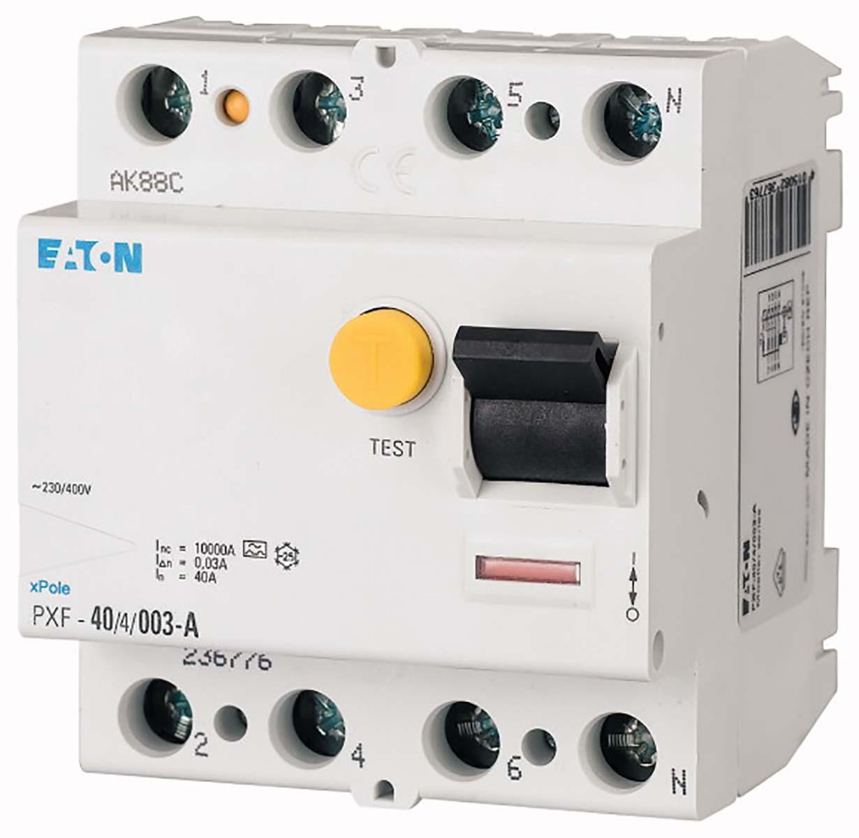 Produktfoto 1 von Eaton Eaton Moeller RCCB, 4-polig, 80A, 300mA Typ A PXF 230 V ac, 400 V ac